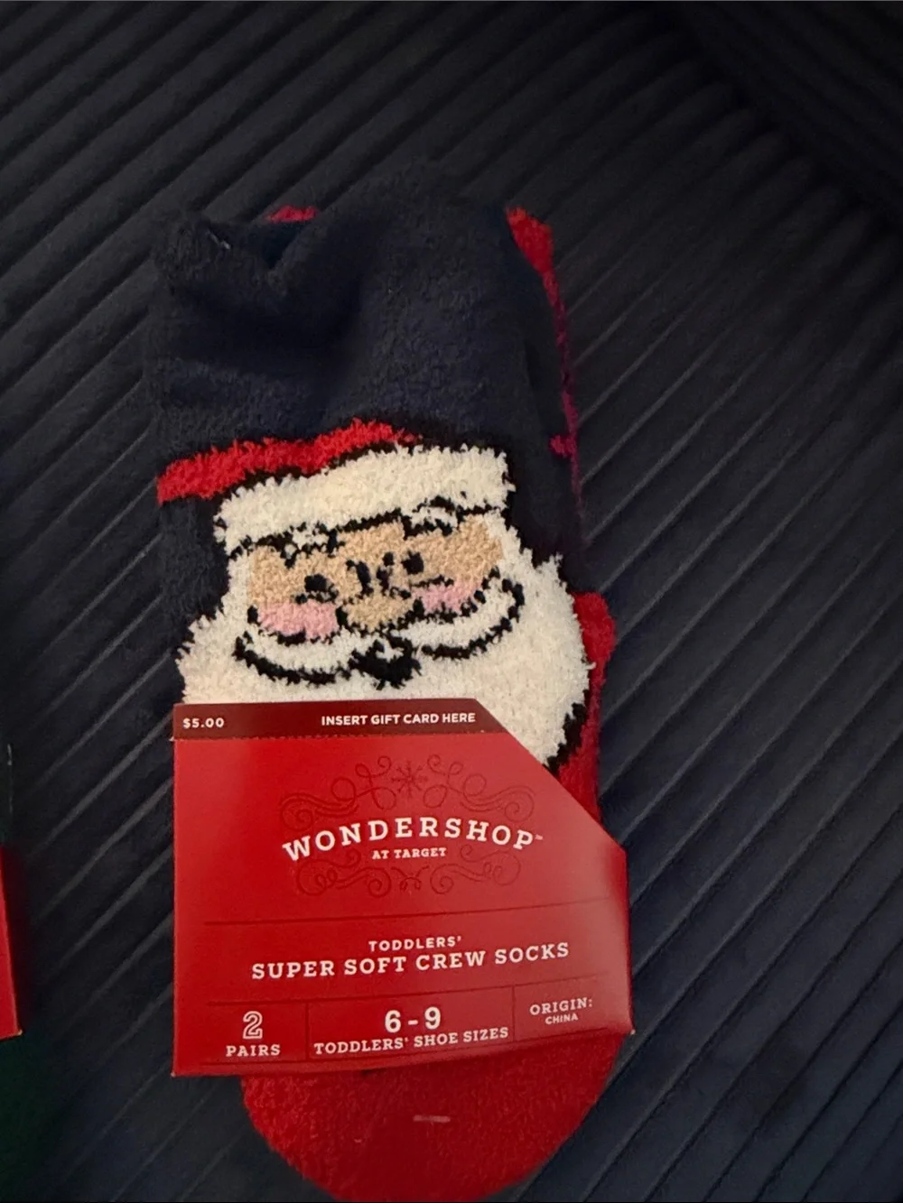 Wondershop Toddler’s Crew Socks - Red, Black, White